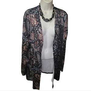 💰Paisley Open Front Cardigan